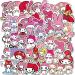 Kawaii Kuromi Melody Vinyl Waterproof Sticker 200 PCS - Water Bottle, Skateboard, Scrapbook, Guitar - Adult & Kids Sticker Set - Buy Online on GoSupps.com