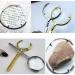 Handheld Magnifying Glass Metallic Material Stainless Steel Hd Magnifying Glass Old Man 20X for Reading Crafts Repair Magnifier Metallic Lofty Ambition - Buy Online on GoSupps.com