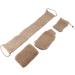 Exfoliating Jute Bath Sponge & Back Scrubber - Body Scrubbers for Dead Skin Removal | International Shipping Available - Buy Online on GoSupps.com