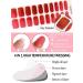 Kalolary Red Chrome Gel Nail Strips - Metallic Nail Wraps for Christmas & New Year | Long Lasting Salon Quality | International Shipping - Buy Online on GoSupps.com