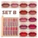 12 Colors Lip Gloss Set - Plumping Liquid Lipstick & Waterproof Long-Lasting Lip Glaze Makeup for Women - Nude Lip Glow Oil Kit (Set A & B - Buy Online on GoSupps.com