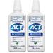 ACT Whitening + Anticavity Fluoride Mouthwash 16.9 fl. oz. with Zero Alcohol, Dye Free, Gentle Mint (Pack of 2) Mouthwash 16.9 Fl Oz (Pack of 2)