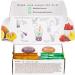 Vegan Milk Bubble Tea Kit Gift Set - 6 Servings with Mango & Melon Powders, Popping Boba, Paper Straws - By The TeaShed - Buy Online on GoSupps.com