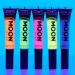 Buy Moon Glow Neon UV Mascara Set of 5 | Bright Neon Colors that Glow Under Blacklights | International Shipping Available - Buy Online on GoSupps.com