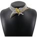OralGos Multi-Tier Swallow Bird Necklace - Diamond-Studded Women's Jewelry | Trendy & Elegant Metal Necklaces - Buy Online on GoSupps.com