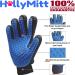Pet Grooming Glove & Deshedding Brush for Cat & Dog - Gentle Hair Remover Mitt - 260 Silicone Tips - Right Hand Fit - Buy Online on GoSupps.com