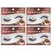 Ardell Balayage Wispies Chocolate False Eyelashes with Ultra Thin Band 4-pack 1 Count (Pack of 4) Chocolate