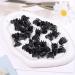 120PCS Mini Hair Claw Clips - Strong Hold Acrylic Tiny Clamps for Thin Hair | Black - Buy Online on GoSupps.com
