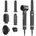 Ukliss Air Styler 7 in 1 - High-Speed Ionic Hair Dryer Wrap Air Curling Iron Warm Air Brush Diffuser & Round Brush for All Hair Types - Black - Buy Online on GoSupps.com