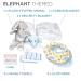 Elephant Theme Newborn Gift Basket for Boys or Girls - Baby Shower Essential Bundle with Registry Must-Haves and Card Included - Buy Online on GoSupps.com