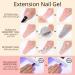UR SUGAR Poly Gel Nails Set | 6 Colors Nail Extension Builder Gel Kit with Base & Top Coat | DIY Manicure at Home | Glitter Nude & Clear Polygel - Buy Online on GoSupps.com