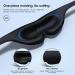3D Sleep Eye Mask for Men Women - 100% Light Blocking Blindfold for Sleep, Travel, Nap, Shift Work - Black - Buy Online on GoSupps.com