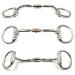 Pony Eggbutt Snaffle Horse Bit with Copper Roller and Inlay (3.5")