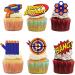 18pcs Rubber Gun Cupcake Toppers for Boys Girls Dart War Party Supplies Target Bullet Cake Decorations Target Gun Happy Birthday Cake Decor Gun Theme Party Supplies - Buy Online on GoSupps.com