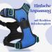 Rabbitgoo Adjustable Dog Harness for Large Dogs - No Choke Anti-Pull Design Soft Padded Reflective Chest Harness Blue XL - 1 Pack - Buy Online on GoSupps.com