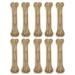 Premium Feeders Long Lasting 8 Rawhide Pressed Bones for Dogs 10 Pressed Bones Natural Treats for Large Dogs Durable Dog Chew Digestible Treat for Dental Health & Fresh Breath