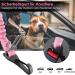 Eyin Dog Seat Belt - 3 in 1 Reflective Elastic Nylon - Universal Fit for All Dog Breeds - 90cm Pink | Safe & Comfortable Car Travel - Buy Online on GoSupps.com