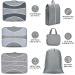 DIMJ Packing Cubes - 6 Pack Travel Storage Organizer for Suitcase with Shoe & Laundry Bag - Lightweight Grey - Buy Online on GoSupps.com