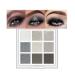 Black Silver Grey Gray Smokey Eye Eyeshadow Palette  9 Color Glitter Matte Shimmer Cool Tone Smoky Eye Shadow Makeup Palettes Pallets High Pigment Waterproof Long Lasting Hypoallergenic (05 Smokey)