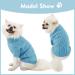 Shop Alagirls Winter Thick Warm Dog Sweater - Soft Turtleneck Knit Clothing for Small Dogs & Cats - Light Blue XS - Buy Online on GoSupps.com