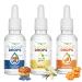 Flavor drops 3x 50ml - Bundle Sweet Breakfast 2 - Flavdrops taste without calories - taste (BlueBerry Muffin + Vanilla + Coconut Macaroon) Sweet Breakfast 2 50 ml (3 Series Pack)