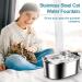 TIANSUSO Cat Water Fountain Stainless Steel  3.2L/108oz Automatic Pet Water Fountain for Cats Inside  Dog Water Dispenser Fountain  Super Quiet and Dishwasher Safe  1 Reptile Food Water Bowl - Buy Online on GoSupps.com