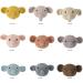 Eco-Friendly Mini Knitted Elephant Pacifier Chain - Soft Cotton PVC-Free Baby Clip & DIY Crochet Beads Decoration for Newborns - Buy Online on GoSupps.com