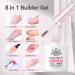 BORN PRETTY Builder Gel 8 in 1 Builder Gel for Nails 15ml Pink Hard Gel Builder Nail Extension Gel Base False Nail Tips Glue Builder Gel in a Bottle 8 in 1(Pink) - Buy Online on GoSupps.com