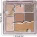 Colorful Eyeshadow Palette - 7 Colors Shimmer Waterproof Eyeshadow - Professional Vibrant Colors Shades Cosmetics Compact Waterproof Glitter Makeup Palette for Blendable Bright Makeup Littryee Raw Coconut Latte No. 16 - Buy Online on GoSupps.com