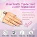 24Pcs Short Square Fake Nails Pink White Glitter Full Cover Glossy Stick on Nails for Women - Style 5 - Buy Online on GoSupps.com