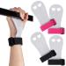 TOBWOLF 2 Pairs Gymnastics Grips, Grips for Gymnastics, Gymnastics Hand Grips, Gymnastic Palm Hand Grips Protectors, Gymnastics Equipment Grips for Girls Youth - Black + Pink