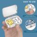 Portable 2-Compartment Pill Box - Decorative Metal Medicine Organizer | Unique Gift - Sun Kiss Moon Design - Buy Online on GoSupps.com