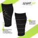 Spark Brownmed Kinetic Calf Sleeve - Compression Calf Brace with Kinesiology Tape for Running & Cycling - Leg Support for Shin Splints - Large for Men & Women - International Shipping Available - Buy Online on GoSupps.com