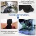 Soft Slow Rebound 3D Contoured Cup Sleep Eye Mask for Men Women - Adjustable Strap, Comfy Sleeping Eye Cover for Nap & Travel - Black - Buy Online on GoSupps.com