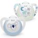 NUK Star Baby Pacifier | Day & Night Pacifier | BPA-free silicone | 0-6 months | Blue Koala | 2 pieces 0-6m luminous effect blue