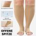 Buy Putuo Compression Stockings for Men & Women Oversized Thrombosis Socks (Beige 7XL) Open Tip Support Stockings for Medical & Flight Use - Buy Online on GoSupps.com