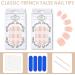French False Nails 48Pcs Short Medium Fake Nails - Nude Full Cover Nail Tips in 12 Sizes - Jelly Glue & Manicure Stick - Women Girls Nail Decor - Buy Online on GoSupps.com