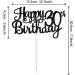 Xsstarmi 1 Pack Happy 30th Birthday Cake Topper Glitter Happy 30 Cake Pick Cheers to 30 Years Cake Topper 30 Fabulous Cake Decoration for 30th Birthday Anniversary Party Decorations Black 30th Black - Buy Online on GoSupps.com