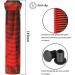 Kutrick 145mm Soft Flangeless Longneck Handle Bar Grips for Pro Scooters and BMX Bikes - Red/Black - Buy Online on GoSupps.com