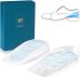 Upgraded Gel Heel Cups for Heel Pain Heel Cushion Inserts for Plantar Fasciitis Achilles Tendonitis Bone Spur to Provide Added Shock Absorption Relief (Size: Women 6.5-12 Men 5.5-11) Clear