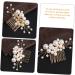 Healeved Pearl Comb Wedding Bridal Headpiece Wedding Hair Accessories for Brides Pearl Hair Accessories Bridal Hair Comb Bride Hair Accessories Bride Headpieces for Wedding Gold Hair Alloy - Buy Online on GoSupps.com