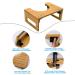 AmazerBath 7 Bamboo Toilet Stool - Collapsible Poop Stool, Natural Color - Pack of 1 - Buy Online on GoSupps.com
