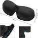 3D Contour Eye Mask for Men and Women | 100% Light Shielding, Soft & Breathable | Ideal for Shift Work, Sleep, Travel, Nap | Includes Earplugs - Black - Buy Online on GoSupps.com