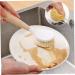 Dish Brush with Handle 2Pcs Dish Scrub Brush Bamboo Dish Brush with Built-in Scraper Dish Washing Brush for Nonstick Frying Pan Cleaning Supplies - Buy Online on GoSupps.com