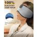 LC-dolida Bluetooth Sleep Headphones - 10-14 Hours Playtime - 100% Blackout Eye Cover for Sleeping - Zero Pressure Eye Mask - Grey - Buy Online on GoSupps.com