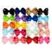 Zhangyo 20 Pieces Baby Girls Kids Hair Bow Hairpin Alligator Bowknot Ribbon Clip Grosgrain