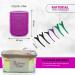The Beauty Clinic Velcro Rollers for Hair - 10 PCS Self Grip Hair Roller 44mm by 48mm with 6 Duckbill Sectioning Clips Hairdressing Curlers And Self Holding DIY Roller Storage Bag Pink - Buy Online on GoSupps.com