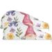 Floral Gnomes Hair Towel 2 Pack | Super Absorbent Quick Dry Hair Turbans for Women & Girls - Buy Online on GoSupps.com