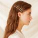 50 Gold Jumbo Bobby Pins - 3.34 Inch Metal Hair Clips for Women's Thick Long Hair Styles - Buy Online on GoSupps.com