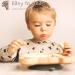 Bubba Bear Baby Weaning Bib with Sleeves | Waterproof Long Sleeve Coverall Bibs Set for Toddlers | Toddler Led Feeding Accessories | 6+ Months | White and Green - Buy Online on GoSupps.com